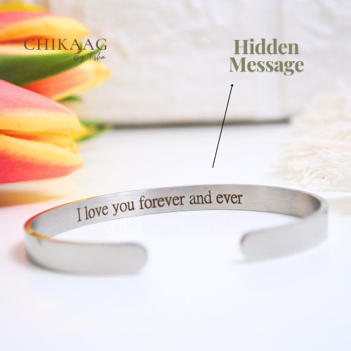 Custom Cuff Bracelet - Silver (6mm)