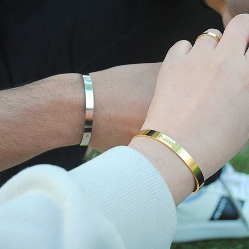 Custom Cuff Bracelet - ROSE GOLD 6mm