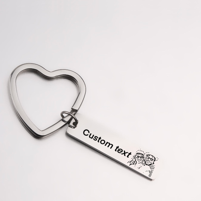 Personalised keyring chain - Silver - CHIKAAG