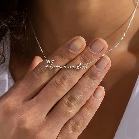 Custom Name Necklace - Silver - CHIKAAG