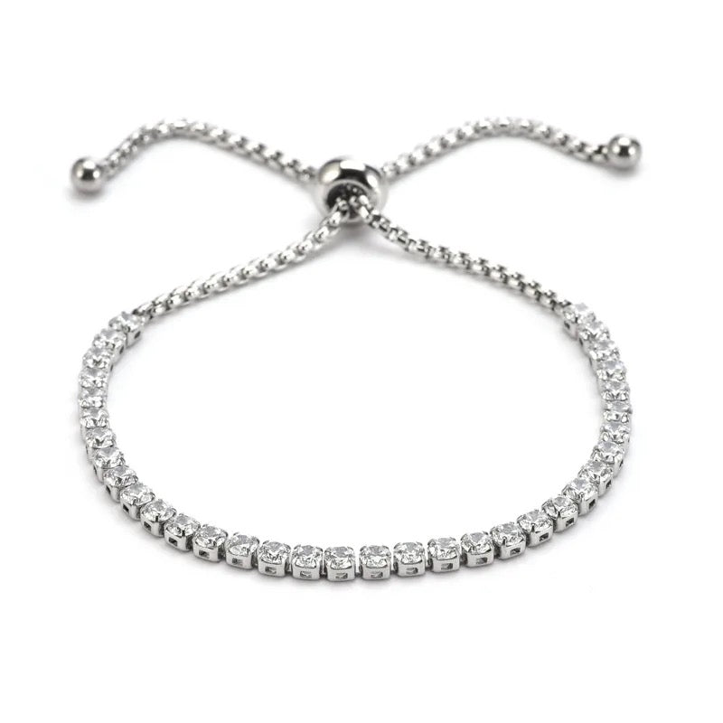 Tennis Bracelet- Silver - CHIKAAG