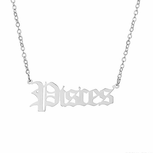 Zodiac Necklace Pisces - CHIKAAG