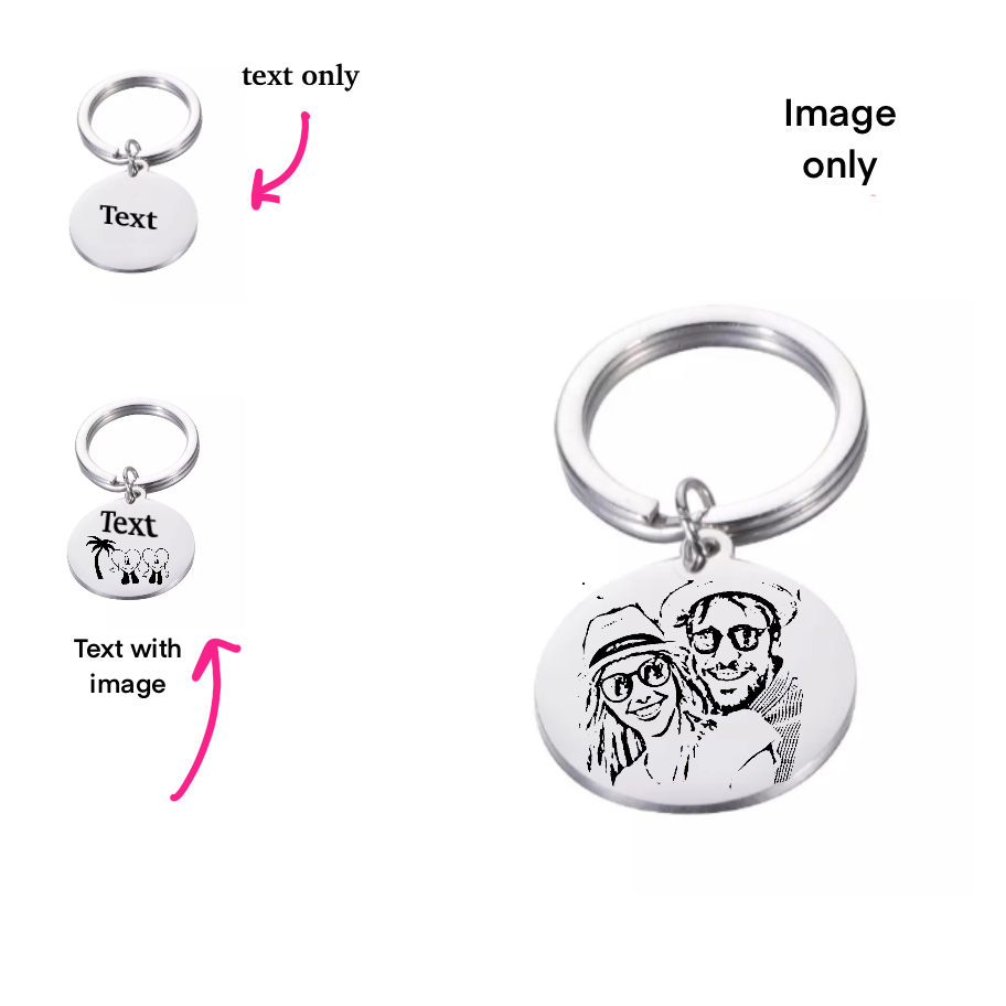 Personalised keyring chain - Silver - CHIKAAG
