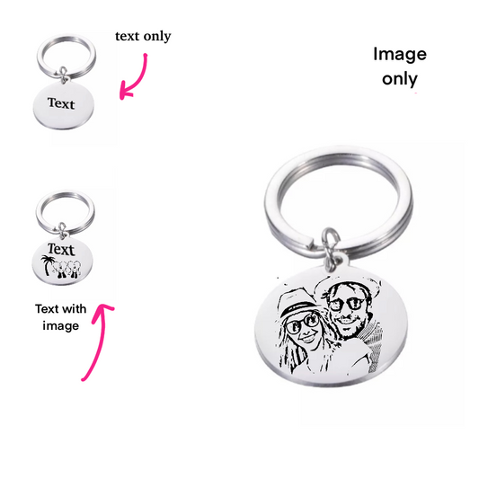 Personalised keyring chain - Silver - CHIKAAG