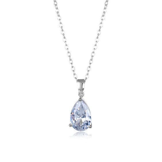 Waterdrop Necklace - Silver - CHIKAAG