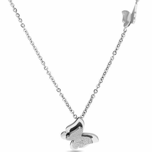 You give me Butterflies Necklace - Silver - CHIKAAG