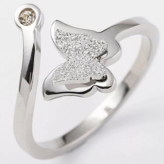 You give me Butterflies Ring - Silver - CHIKAAG