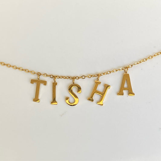 Custom Name Necklace - Gold - CHIKAAG