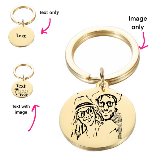 Personalised keyring chain - Gold - CHIKAAG