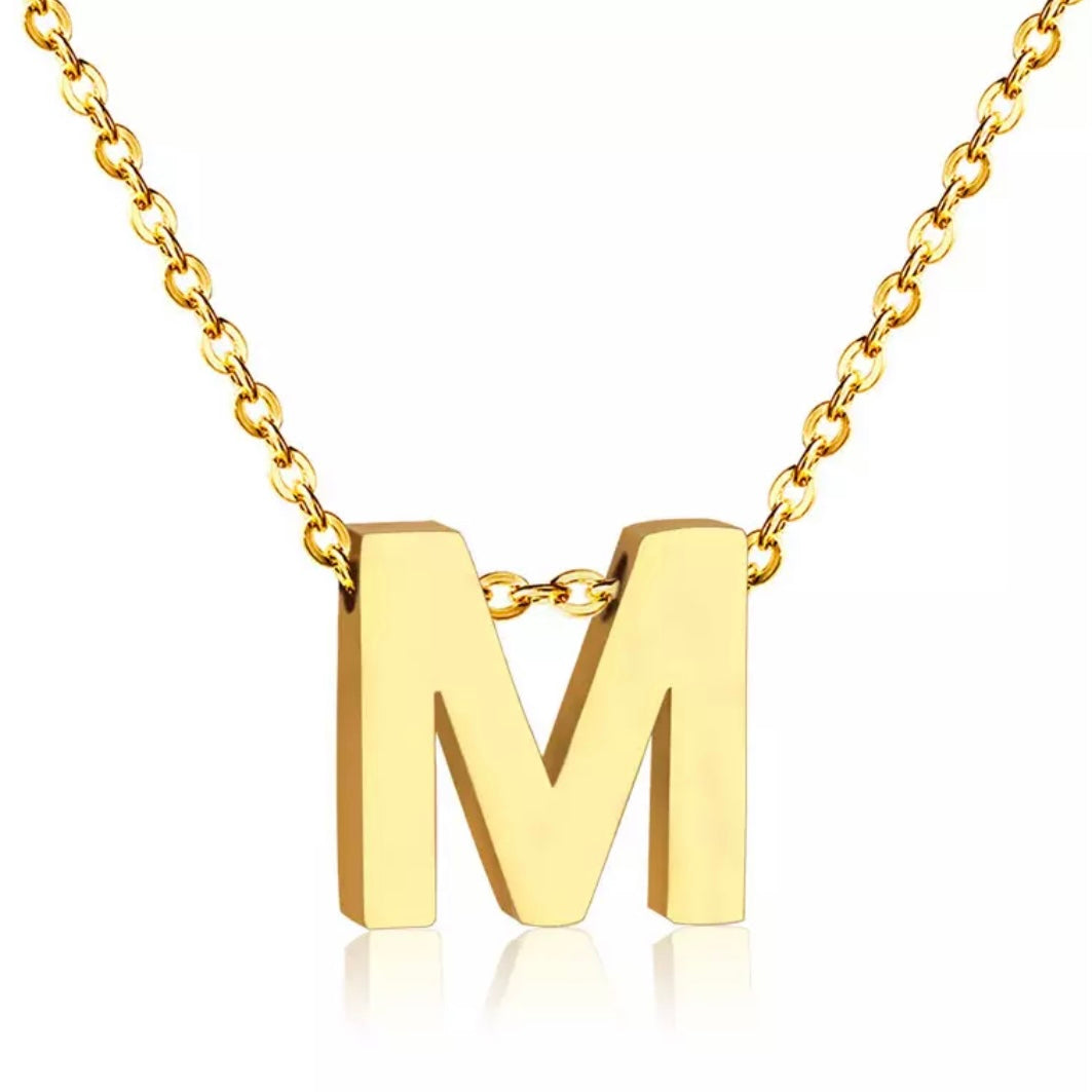 Initial Necklace - Gold - CHIKAAG
